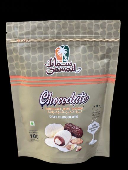 SAMAIL WHITE CHOCOLATE DATES ALMOND 100 GM