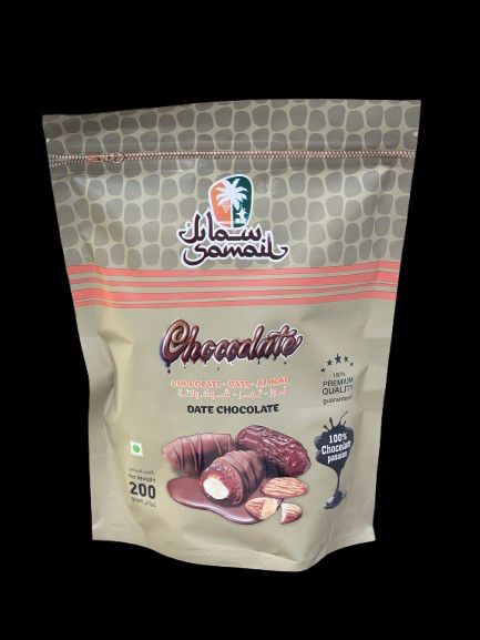 SAMAIL DARK CHOCOLATE DATES ALMOND 200 GM